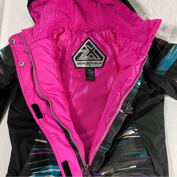 ZeroXposur Girls Snow Winter Jacket with Hoodie Size 5/6 - Picture 5 of 11